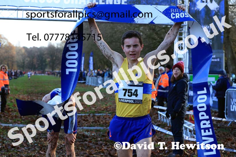 Men's Under-17s, 2023 British Athletics Cross Challenge, Sefton Park, Liverpool. Photo: David T. Hewitson/Sports for All Pics